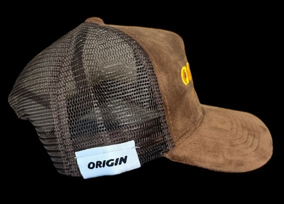 Origin "High off my hustle" velvet trucker