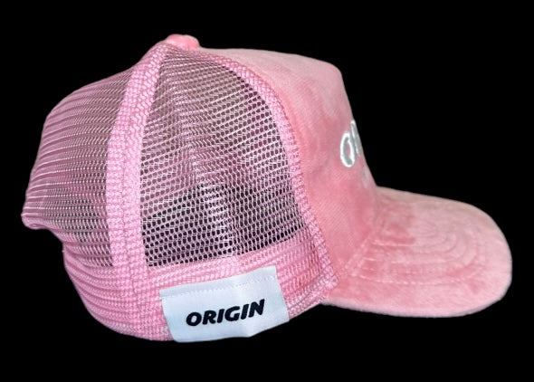 Origin "High off my hustle" velvet trucker